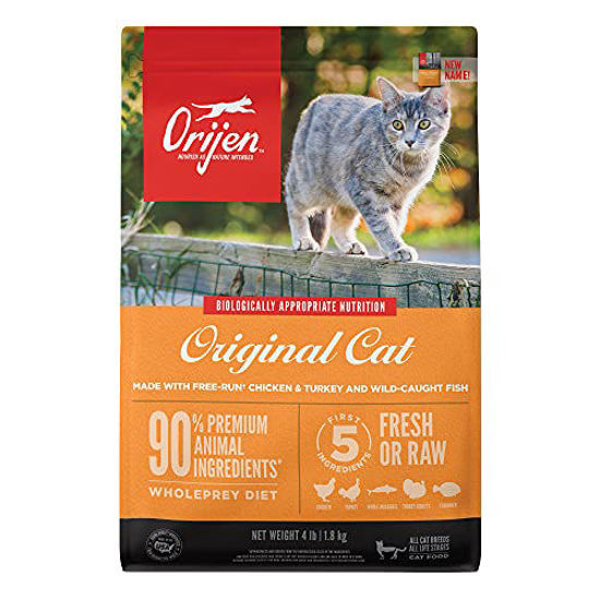 Picture of ORIJEN Original Recipe, 4lb, Premium High-Protein Grain-Free Dry Cat & Kitten Food, Packaging May Vary