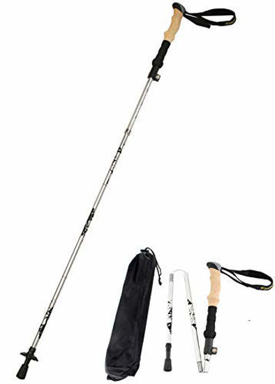 Picture of A ALAFEN Aluminum Collapsible Ultralight Travel Trekking Hiking Pole for Men and Women