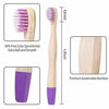 Picture of 10 Pack Toddler Bamboo Toothbrushes, Extra Soft Color Spiral Bristle Suitable for Age 3+ Kids, Biodegradable Natural Wooden Toothbrush