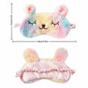 Picture of Ayygiftideas 2 Pack Cartoon Animal Sleep Mask Soft Plush Blindfold Eye Masks Eye Cover for Women Girls Travel Nap Night Sleeping (2-Pack Colorful Cat Puppy)