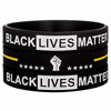 Picture of Sainstone Black Lives Matter Silicone Bracelets - #BLM Movement for Freedom, Liberation and Justice Motivational Wristbands - Support Black Imagination and Innovation Gifts for Men Women (Unisex)