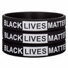 Picture of Sainstone Black Lives Matter Silicone Bracelets - #BLM Movement for Freedom, Liberation and Justice Motivational Wristbands - Support Black Imagination and Innovation Gifts for Men Women (Unisex)