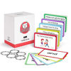 Picture of GAMENOTE Sight Words Flash Cards with Pictures & Sentences - 220 Dolch Big Word Reading Flash Card from Pre K to 3rd Grade (Include 5 Rings)