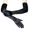 Picture of Ladies Elbow Length 21" Long Satin Gloves Evening Party Stage 1920s Gloves Adult Size (Black)