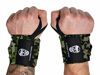 Picture of Gymreapers Weightlifting Wrist Wraps (Competition Grade) 18" Professional Quality Wrist Support with Heavy Duty Thumb Loop - Best Wrap for Powerlifting, Strength Training, Bodybuilding(Camo,18")