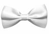 Picture of Trilece Suspenders for Men with Bow Tie - Adjustable Size Elastic 1 inch Wide Y Shape - Womens Suspenders with Bowtie - Strong Clips (White, 1)