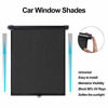 Picture of YAADUO Car Roller Sunshade, Retractable Car Window Shade for Side Window Blocks Harmful Sun Glare and Heat