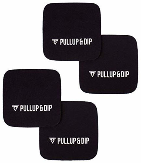 Picture of PULLUP & DIP Neoprene Grip Pads for Weightlifting [Set of 4], Workout Pads, The Alternative to Gym Workout Gloves, Gym Pads for Weightlifting & Calisthenics, No More Sweaty Gym Gloves