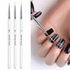 Picture of Tinsow 3pcs Professional Nail Art Brush Set Liner Pens Striping Brushes for Short Strokes, Details, Blending, Elongated Lines etc