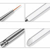 Picture of Tinsow 3pcs Professional Nail Art Brush Set Liner Pens Striping Brushes for Short Strokes, Details, Blending, Elongated Lines etc