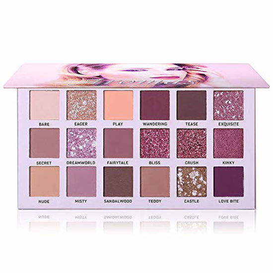 Picture of UCANBE 18 Colors Aromas Nude Eyeshadow Palette Long Lasting Multi Reflective Shimmer Matte Glitter Pressed Pearls Eye Shadow Makeup Pallet