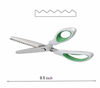 Picture of NEJLSD Pinking Shears for Fabric ultra sharp Comfort Grips Dressmaking Pinking Shears Zig Zag Cut Scissors Sewing Scissors,Professional Handheld Dressmaking Green