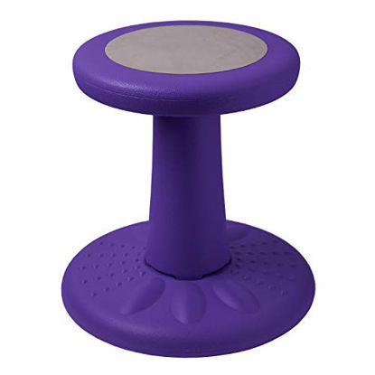 Picture of Active Kids Chair - Wobble Chair Toddlers, Pre-Schoolers - Age Range 3-7y - Grades K-1-2 - 14" High - Flexible Seating Classroom - Helps ADD/ADHD - Corrects Posture - Purple