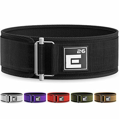 Picture of Self-Locking Weight Lifting Belt - Premium Weightlifting Belt for Serious Functional Fitness, Power Lifting, and Olympic Lifting Athletes - Training Belts for Men and Women (Medium, Black)