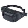 Picture of Polare Napa Cowhide Leather Fanny Pack Waist Bag For Outdoor Travel Camping Cycling Running