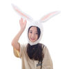 Picture of BOBILIKE Plush Fun Bunny Ears Hood Women Costume Hats Christmas Gift-Warm, Soft and Cozy, White