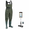 Picture of FISHINGSIR HISEA Fishing Waders for Men with Boots Womens Chest Waders Waterproof for Hunting with Boot Hanger