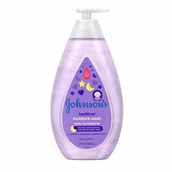 Picture of Johnson's Tear-Free Bedtime Baby Moisture Wash with Soothing NaturalCalm Aromas, 27.1 fl. oz