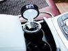 Picture of Auto Car Ashtray Portable with Blue LED Light Ashtray Smokeless Smoking Stand Cylinder Cup Holder (Black)