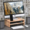 Picture of Well Weng Desk Monitor Riser Stand with Storage Organizer 2 Shelves for Computer, iMac, Printer, Laptop