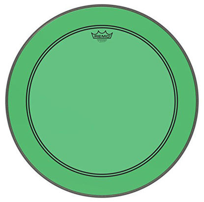 Picture of Remo Powerstroke P3 Colortone Green Bass Drumhead, 22"