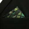 Picture of S&W SHLAX&WING Ties for Men Neckties Dark Green Check Matching Pocket Square