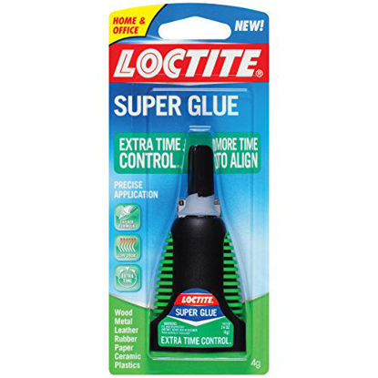 Picture of Loctite Extra Time Control Super Glue Gel, 0.14 Ounce (4-Gram) Bottle (Pack of 6)