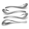 Picture of Hiware Thick Heavy-weight Soup Spoons, Stainless Steel Soup Spoons, Table Spoons, Set of 6