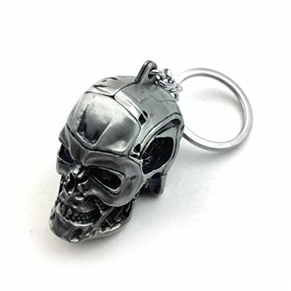 Picture of HTTMT KC-004-BT 1 pc Creative Motorcycle Bicycle Skull Key Chain Ring Keychain Keyring Key Fob