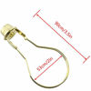 Picture of DZS Elec 2-Pack Brass Round Light Bulb Holder with Lamp Shade Attaching Finial DIY Lighting Accessories Clip On Lampshade Adapter