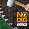 Picture of EasyFlex 3100-20C-6 Heavy-Duty Dig Landscape Edging Kit, 20 Feet, Black