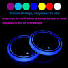 Picture of Led Cup Holder Lights, 2 Pieces Car Cup Holder led Lights with 7 Colors USB Charging Mat Cup Pad Coaster Insert LED Interior Atmosphere Lamps