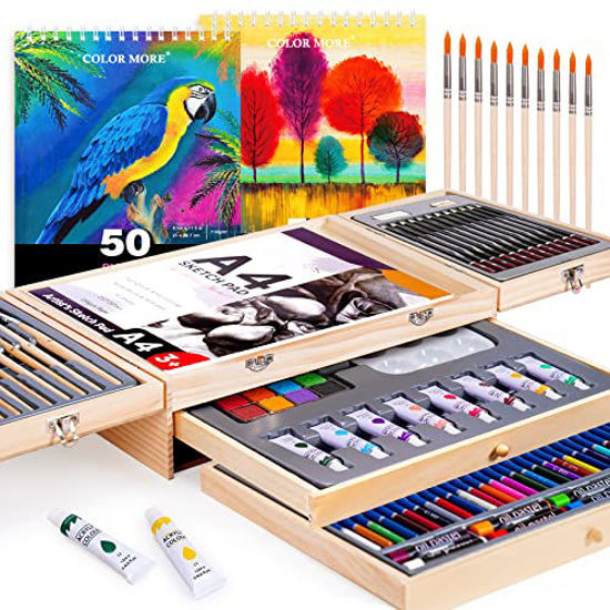 Art Drawing Set, 150 Piece Deluxe Art Set,Art Supplies for Kids,Kid  Crafting Supplies Great for Teenage,Great Christmas Gift for Kids,Black -  Walmart.com