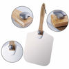 Picture of Premium Aluminum Pizza Peel With Foldable Oaken Handle, 12 x 14, Convenient To Store, Good Helper For Baking, Homemade Pizza And Bread