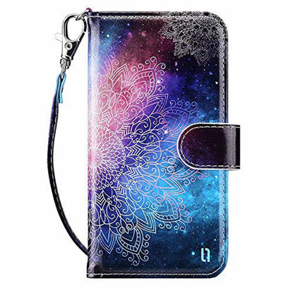 Picture of ULAK iPod Touch 7 Wallet Case, iPod Touch 6 Case with Card Holder, Premium PU Leather Magnetic Closure Protective Folio Cover for iPod Touch 7th/6th/5th Generation, Mandala Floral