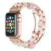 Picture of Simpeak Beaded Fashion Band Compatible with Apple Watch 41mm 40mm 38mm, Handmade Beaded Elastic Women Bracelet Replacement for iWatch Series 7 6 SE 5 4 3 2 1, Fixed Size 5.7-7 6.9, Rose Pink