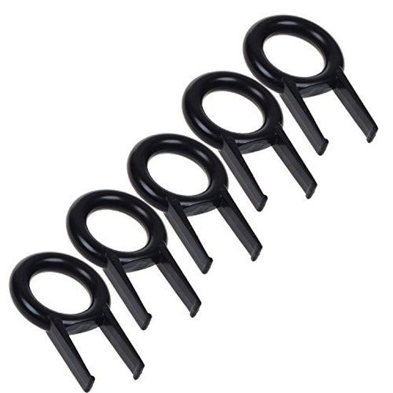 Picture of Cuziss Pack of 5pcs Black Color Rounded Key Puller Keycap Puller/Key Cap Remover Tool for Mechanical Keyboard