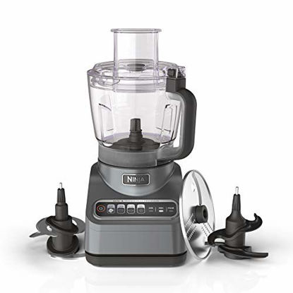 Picture of Ninja BN601 Professional Plus Food Processor, 1000 Peak Watts, 4 Functions for Chopping, Slicing, Purees & Dough with 72-oz. Processor Bowl, 3 Blades, Food Chute & Pusher, Silver