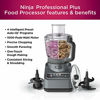 Picture of Ninja BN601 Professional Plus Food Processor, 1000 Peak Watts, 4 Functions for Chopping, Slicing, Purees & Dough with 72-oz. Processor Bowl, 3 Blades, Food Chute & Pusher, Silver