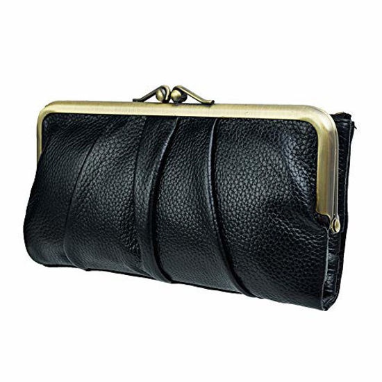 AlexVyan Black 3 Color Women Purse Wallet Female Clutch Bag Women/ Ladies/ Girls  Wallets Long Purses Card Holder Phone Pocket -Zipper Closure