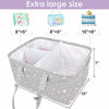 Picture of Baby Diaper Caddy Organizer Storage Basket for Girl Boy Shower Gifts Portable Large Nursery Holder Tote for Changing Table or Car Newborn Essentials Baby Registry Must Haves Item