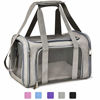 Picture of Henkelion Large Cat Carriers Dog Carrier Pet Carrier for Large Cats Dogs Puppies up to 25Lbs, Big Dog Carrier Soft Sided, Collapsible Travel Puppy Carrier - Large - Grey