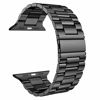 Picture of Fitlink Stainless Steel Metal Band for Apple Watch 45/44/42/41/40/38mm, Apple Watch Band Bracelet for Apple Watch Series 7 Apple Watch Series 6 Apple Watch Series 5/4/3/2/1(Black,42/44/45mm)