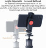 Picture of ULANZI ST-06 Camera Hot Shoe Phone Holder Flexible Phone Tripod Mount Adapter w Cold Shoe Mount for Microphone LED Light for DJI Ronin SC iPhone Samsung Canon Nikon DSLR Camera Ring Light Photography