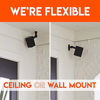 Picture of Echogear Wall & Ceiling Speaker Mount Pair - Universal Design Works with Vizio, Sony, & More - Tilt & Swivel Without Tools - Easy to Install Indoors & Outdoors - Requires Speaker Mounting Hole