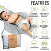 Picture of Portable Baby Diaper Changing Pad - Waterproof Diaper Changing Mat - Folding Diaper Changing Station - Travel Diaper Change Pads - Changing Clutch - Detachable Stroller Hooks (Gray Mod)