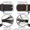 Picture of JUKMO Elastic Braided Belt, Stretch Woven Belt in Gift Box (Dark Blue/Coffee, Medium)