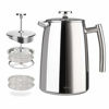 Picture of Secura French Press Coffee Maker, 34-Ounce, 18/10 Stainless Steel Insulated Coffee Press with Extra Screen