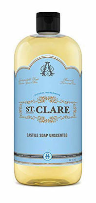 Picture of St Clare Castile Soap Unscented 32 ounce.