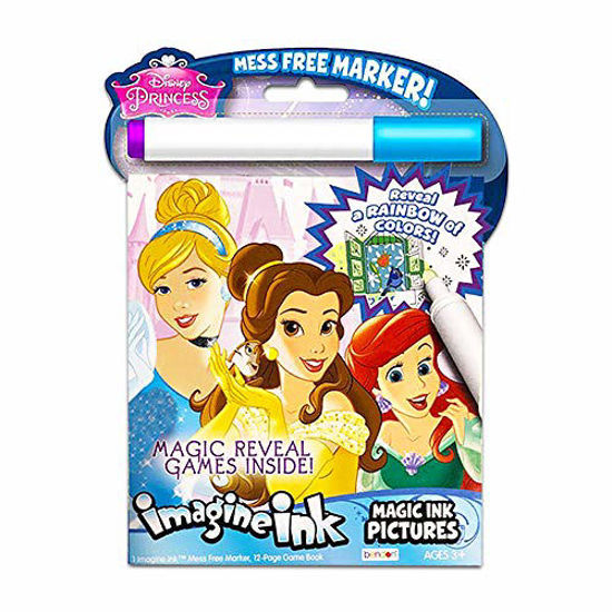 GetUSCart Disney Princess Magic Ink Coloring Book Set Bundle of 3